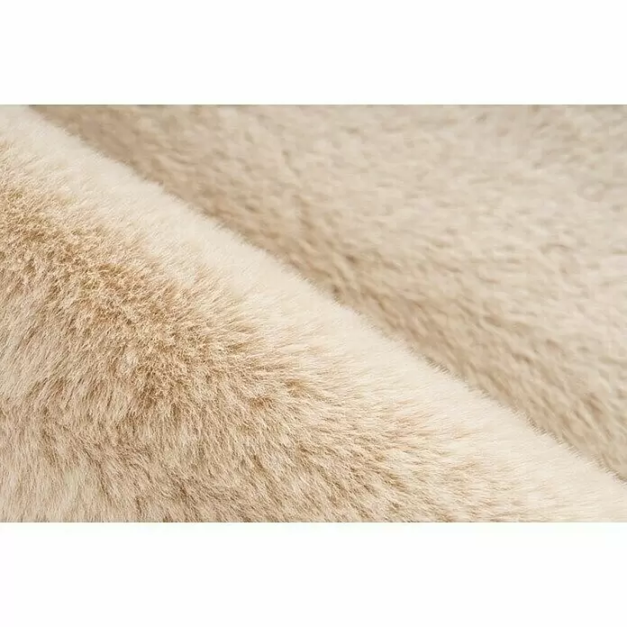 Badteppich Happy - 67 x 110 cm, Beige, 100% Polyester - Detailaufnahme