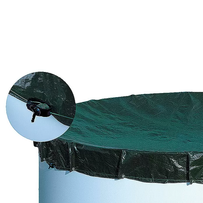 myPool Univerzalni pokrivač za bazene - Promjer: 350 cm - 366 cm, PE folija - Detaljan prikaz
