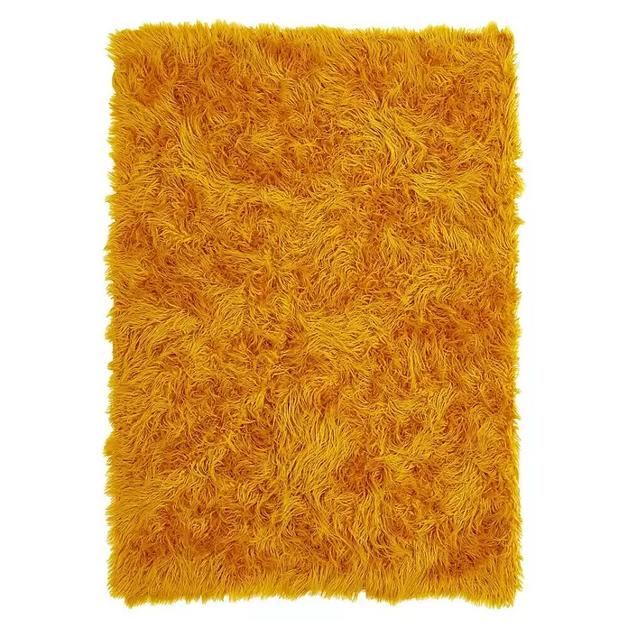 Decke Tibet - Safran, 180 x 130 cm, 100 % Acryl - Vorderansicht