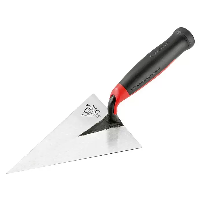Bellota Paleta de albañilería TRF01BM - Largo: 215 mm, Acero, En punta - Vista angular