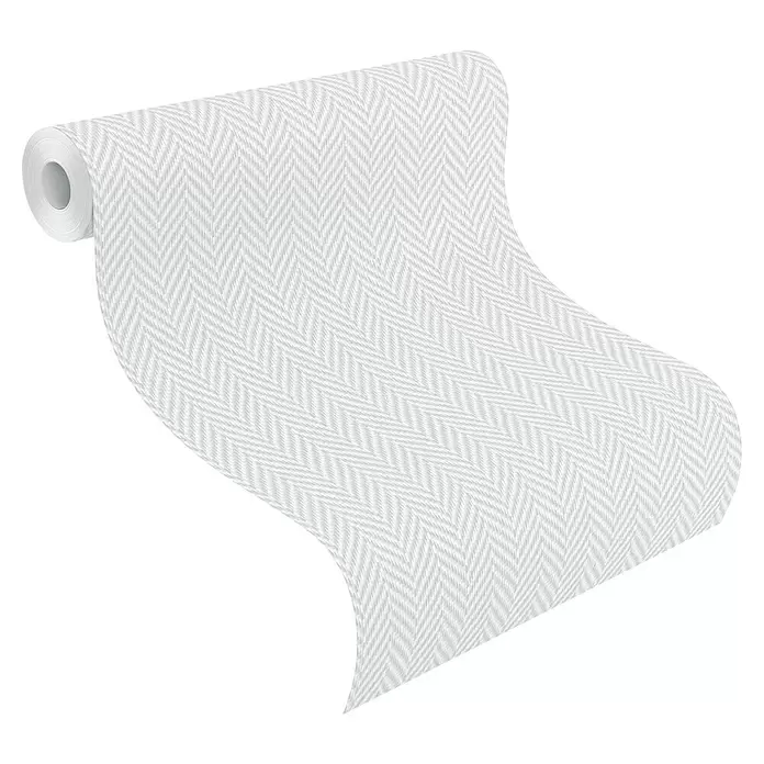 Textilan Glasfasertapete - Fischgrätmuster, 25 x 1 m - Diagonale Ansicht