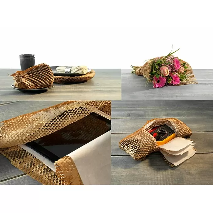 Ranpak Luftpolsterpapier NatureWrap - L x B: 10 m x 35 cm - Anwendungsbeispiel