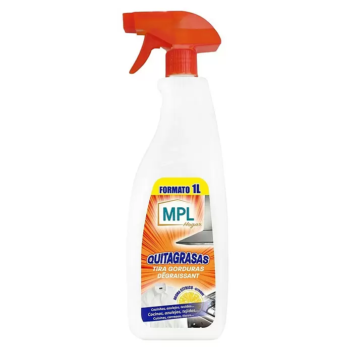 MPL Quitagrasas Desengrasante - 1 l, Botella rociadora - Vista frontal