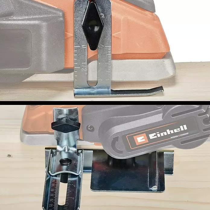 Einhell Power X-Change Cepillo de batería TE-PL 18/82 Li - Solo - 18 V, Sin batería, Número máx. de revoluciones en régimen de marcha en vacío: 15.000 r.p.m. - Primer plano