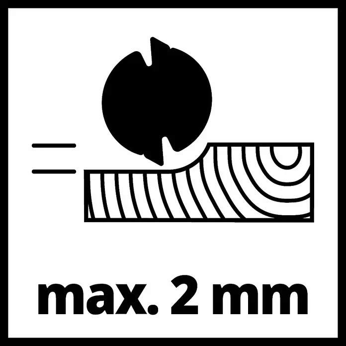 Einhell Power X-Change Cepillo de batería TE-PL 18/82 Li - Solo - 18 V, Sin batería, Número máx. de revoluciones en régimen de marcha en vacío: 15.000 r.p.m. - Dibujo técnico
