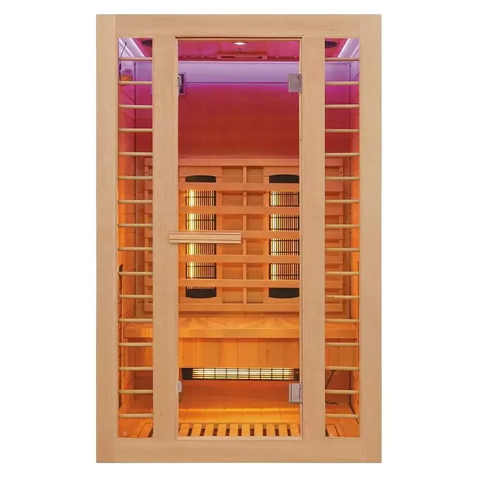 Sanotechnik Infracrvena sauna Safir - 5 infracrvenih reflektora, 120 x 105 x 195 cm - Pogled sprijeda