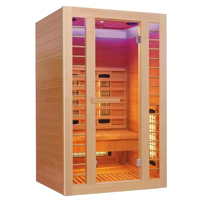 Sanotechnik Infracrvena sauna Safir - 5 infracrvenih reflektora, 120 x 105 x 195 cm - Dijagonalni pogled