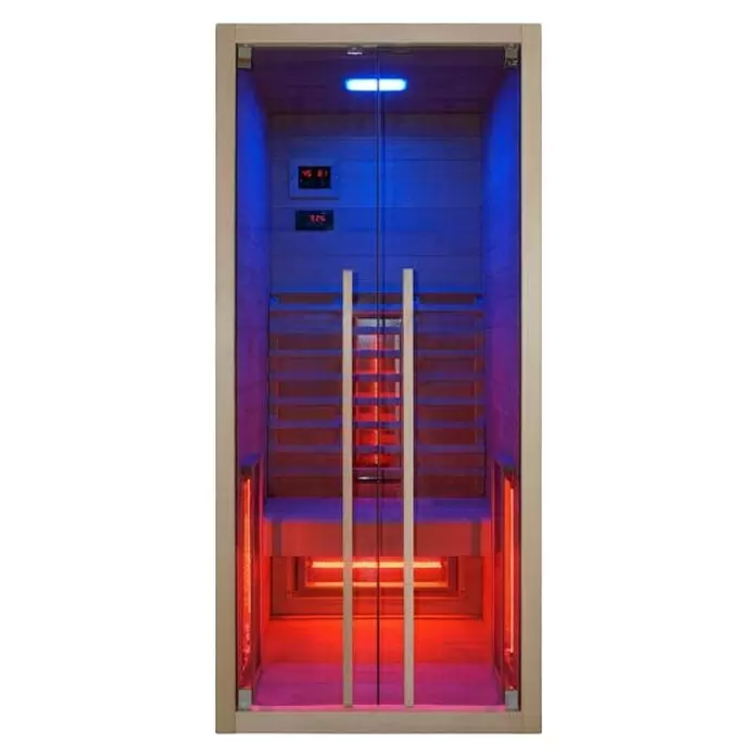 Sanotechnik Infracrvena sauna Ruby 1 - 4 infracrvena radijatora, 100 x 90 x 195 cm - Pogled sprijeda