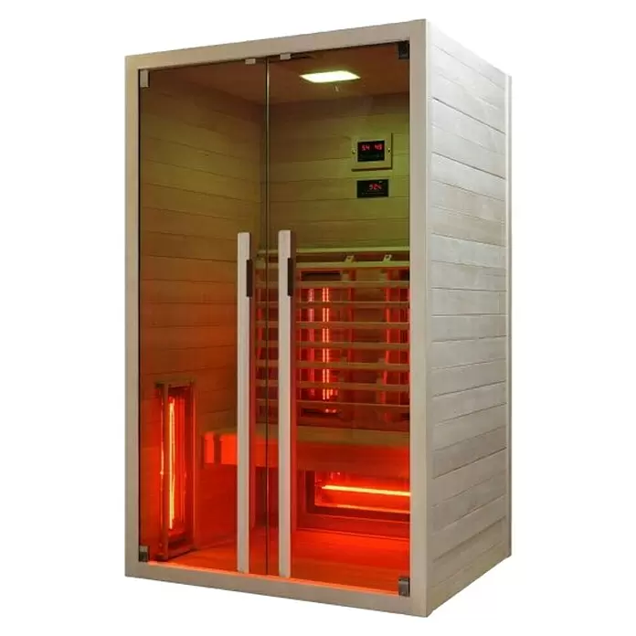Sanotechnik Infracrvena sauna Ruby 2 - 5 infracrvenih reflektora, 120 x 100 x 195 cm - Dijagonalni pogled