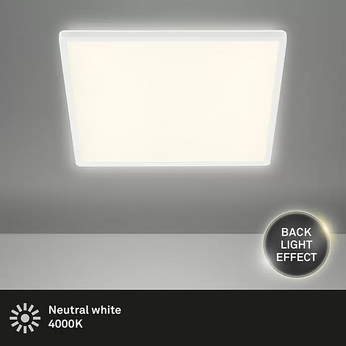 LED-Panel Backlight - 22 W, L x B x H: 42 x 42 x 2,9 cm, Weiß, Neutralweiß - Stimmungsaufnahme