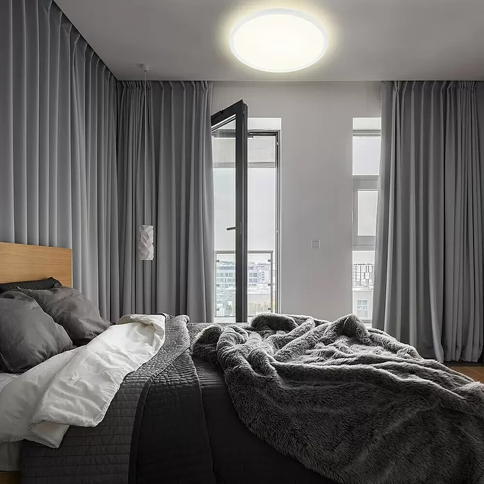 LED-Panel rund Backlight - 22 W, Ø x H: 42 x 2,9 cm, Weiß, Neutralweiß - Stimmungsaufnahme