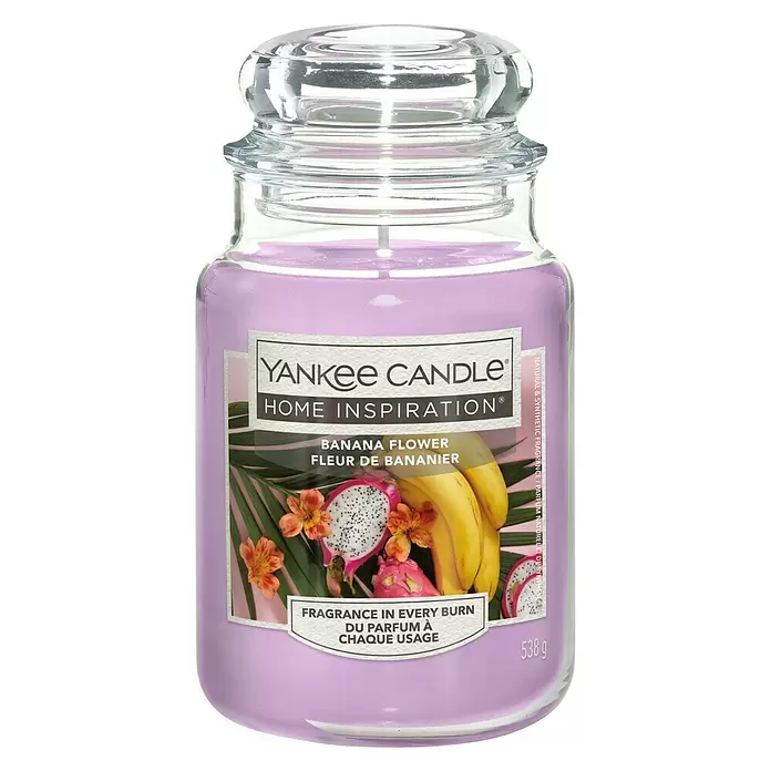 Yankee Candle Home Inspirations Duftkerze - Im Glas, Banana Flower, Large - Vorderansicht