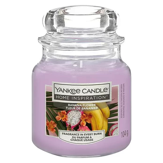 Yankee Candle Home Inspirations Duftkerze - Im Glas, Banana Flower, Small - Vorderansicht