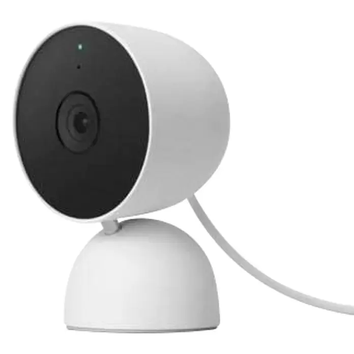 Google Nest Cámara para interior - Alcance de detección: 7,5 m, An x Al: 8,3 x 8,3 cm - Vista angular