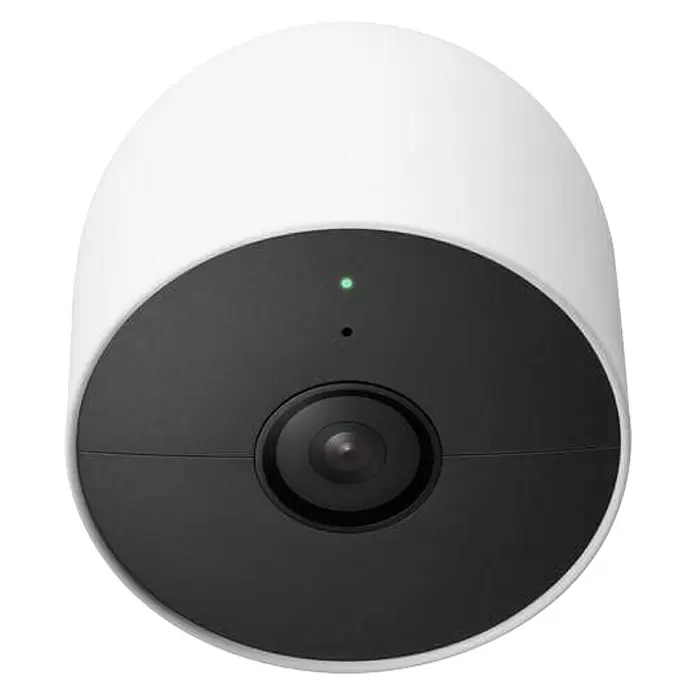 Google Nest Cámara de vigilancia de batería - Alcance de detección: 7,5 m, An x Al: 8,3 x 8,3 cm - Vista frontal