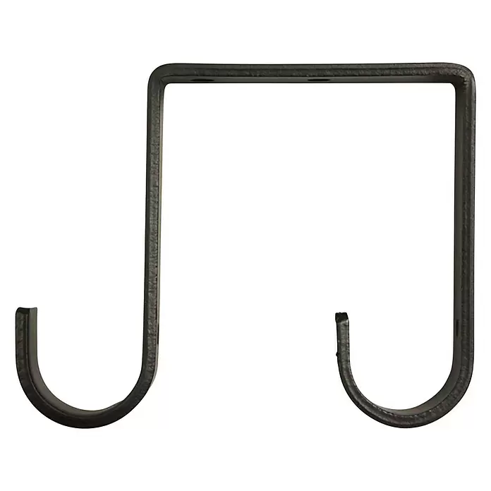 Soporte de techo doble - Negro, Largo: 9,5 cm - Vista angular