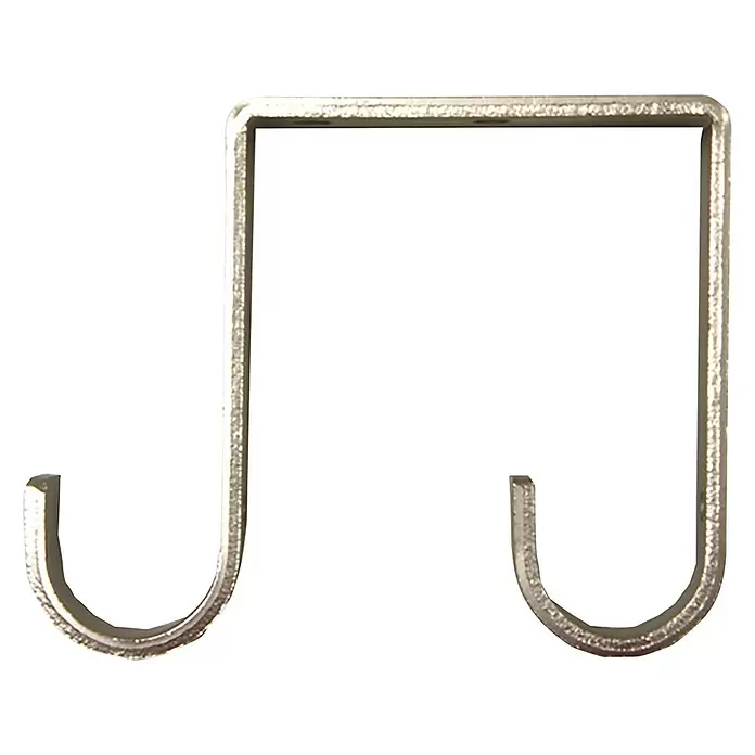 Soporte de techo doble - Plata, Largo: 9,5 cm - Vista angular