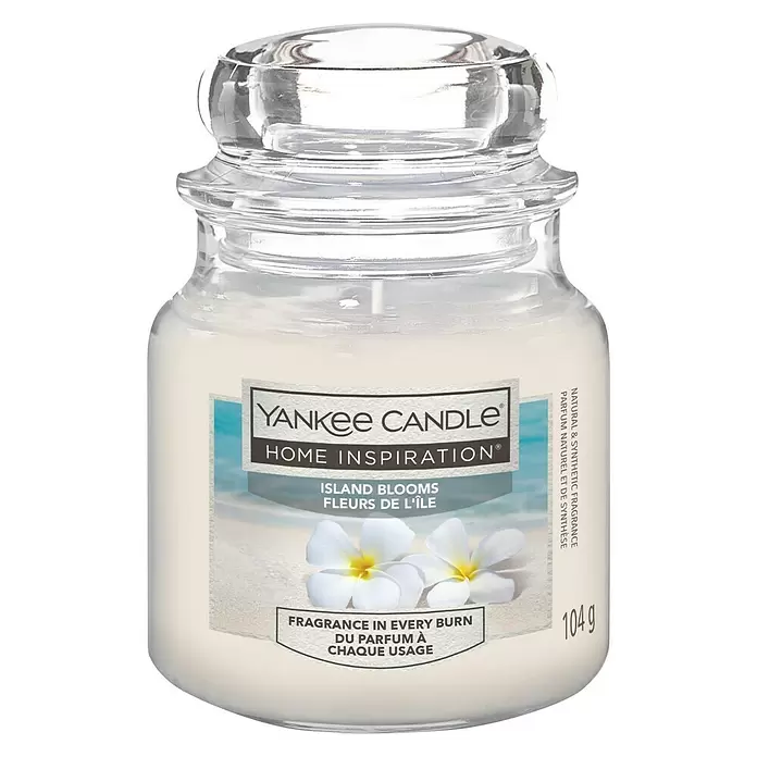 Yankee Candle Home Inspirations Duftkerze - Im Glas, Island Blooms, Small - Vorderansicht