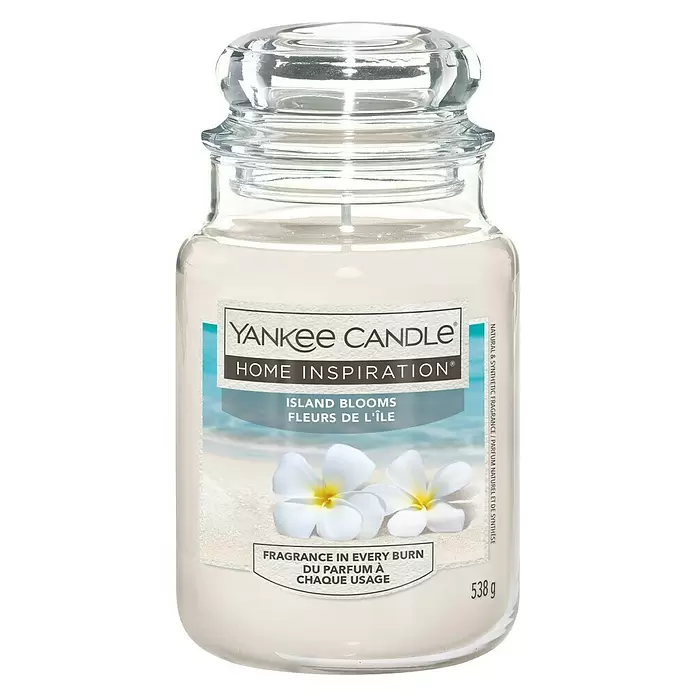Yankee Candle Home Inspirations Duftkerze - Im Glas, Island Blooms, Large - Vorderansicht