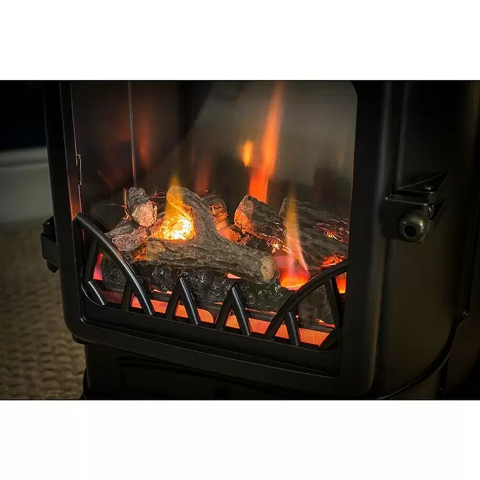 Estufa de gas Provence - 3,4 kW, Negro - Primer plano