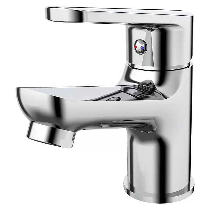 Cosmobath Warwick Grifo de lavabo - Cromo, Brillante - Vista angular