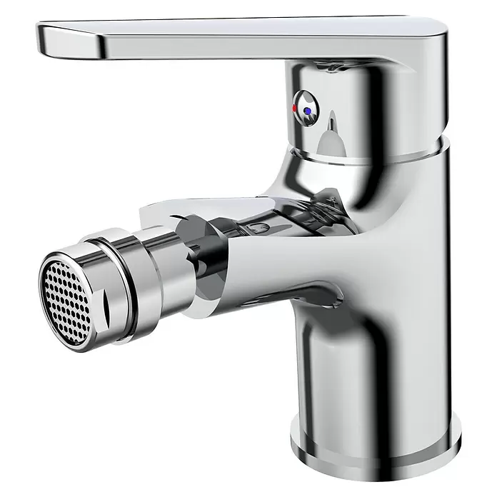 Cosmobath Warwick Grifo monomando de bidé - Cromo, Brillante - Vista angular