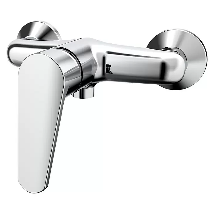 Cosmobath Warwick Grifo monomando de ducha - Cromo, Brillante - Vista angular