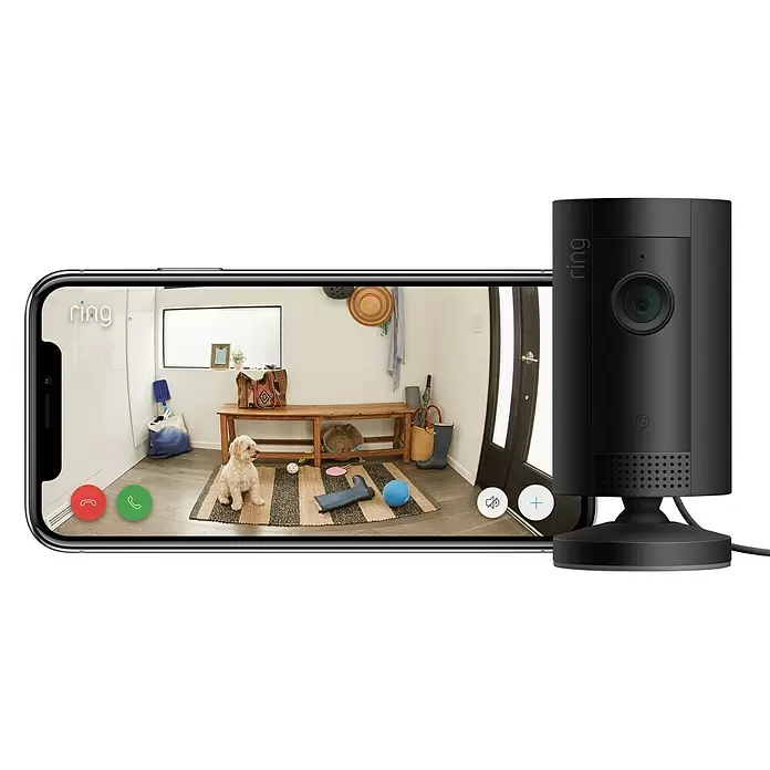 Ring Innenkamera Indoor Cam - Netzbetrieben, 1.080 Pixel (Full HD), Schwarz - Vorderansicht