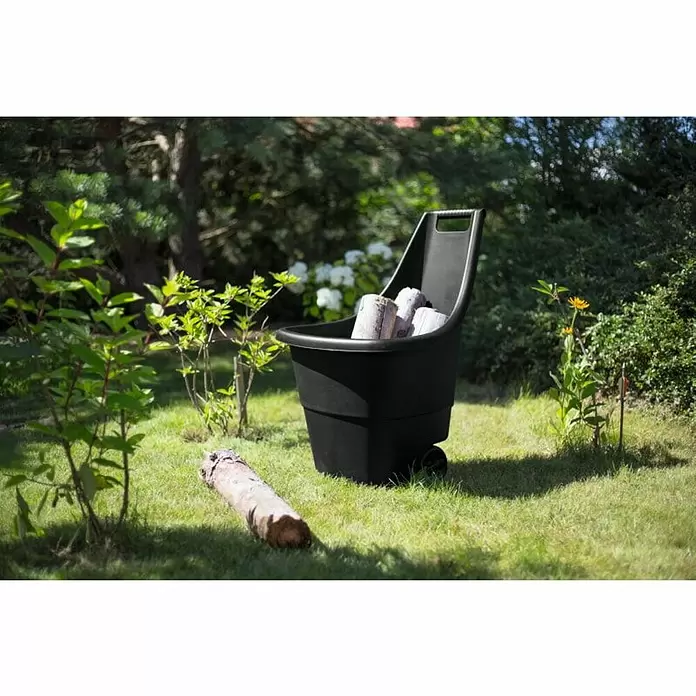 Keter Košara s kotačima Easy Go Breeze - Crne boje, Zapremnina: 50 l - Živopisni prikaz