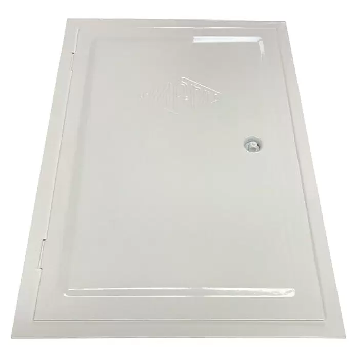 Vafra Vratašca za dimnjak - 312 x 210 mm, Bijele boje - Pogled odozgo