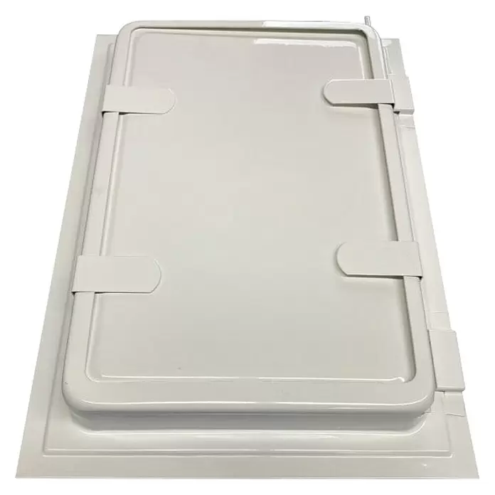 Vafra Vratašca za dimnjak - 312 x 210 mm, Bijele boje - Pogled odozgo