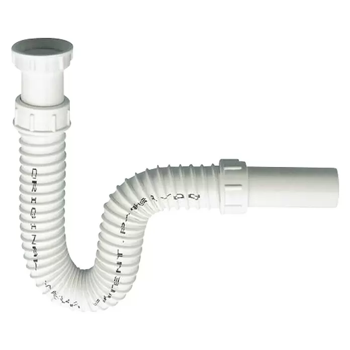 Sanotechnik Sifon za sudoper - 1¼″, Plastika - Pogled s lijeve strane