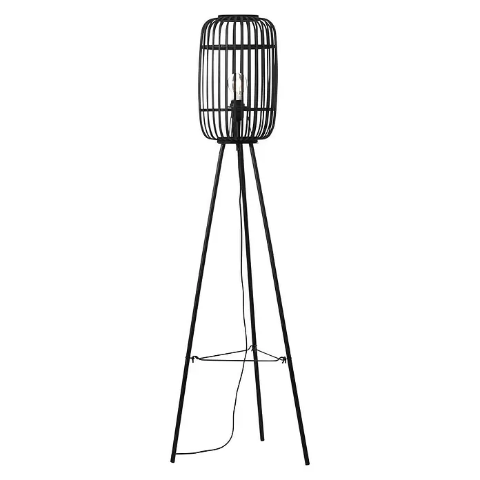 Brilliant Woodrow Staande lamp - Hoogte: 130 cm - Vooraanzicht
