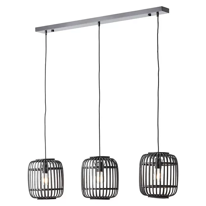 Brilliant Woodrow Hanglamp - l x b x h: 105 x 22 x 125 cm - Diagonaal zicht