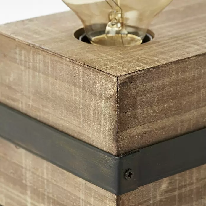 Brilliant Woodhill Tafellamp - Hoogte: 12 cm - Close-up
