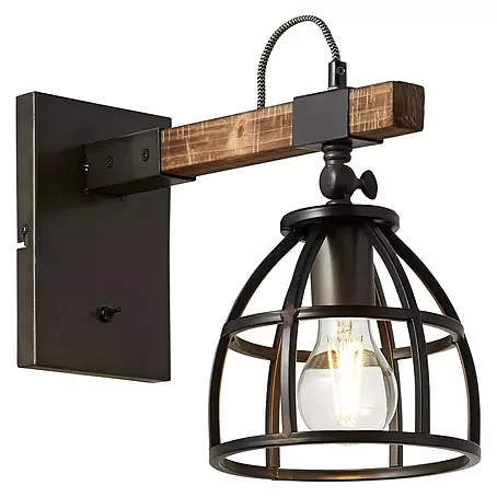 Brilliant Matrix Wood Wandlamp