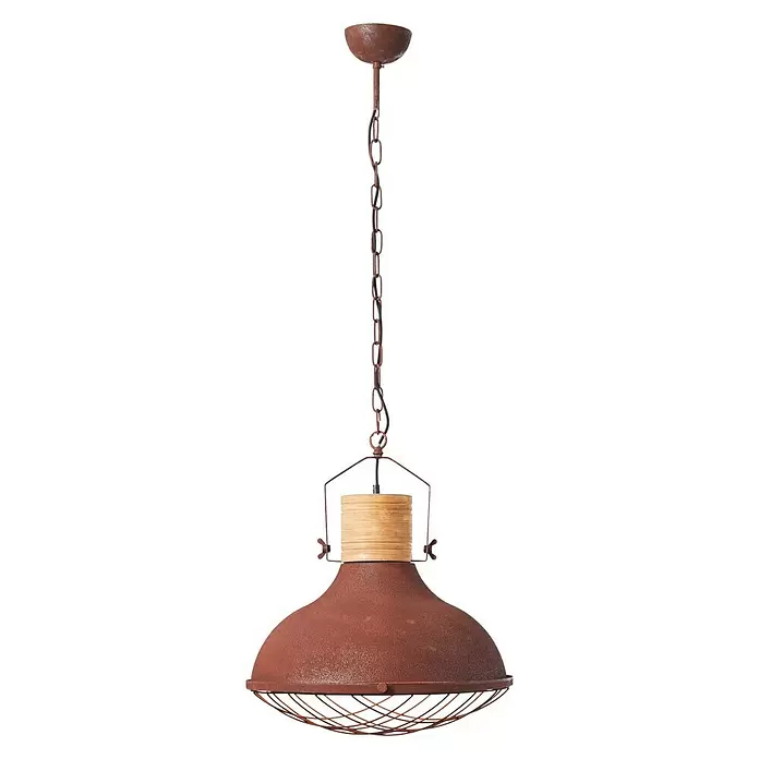 Brilliant Emma Hanglamp - Ø x h: 47 x 143 cm, Roest - Vooraanzicht