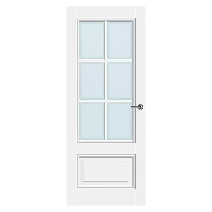 Solid Elements Binnendeur SE 3035 - 93 x 211,5 cm, Wit, Stomp, Massief - Vooraanzicht