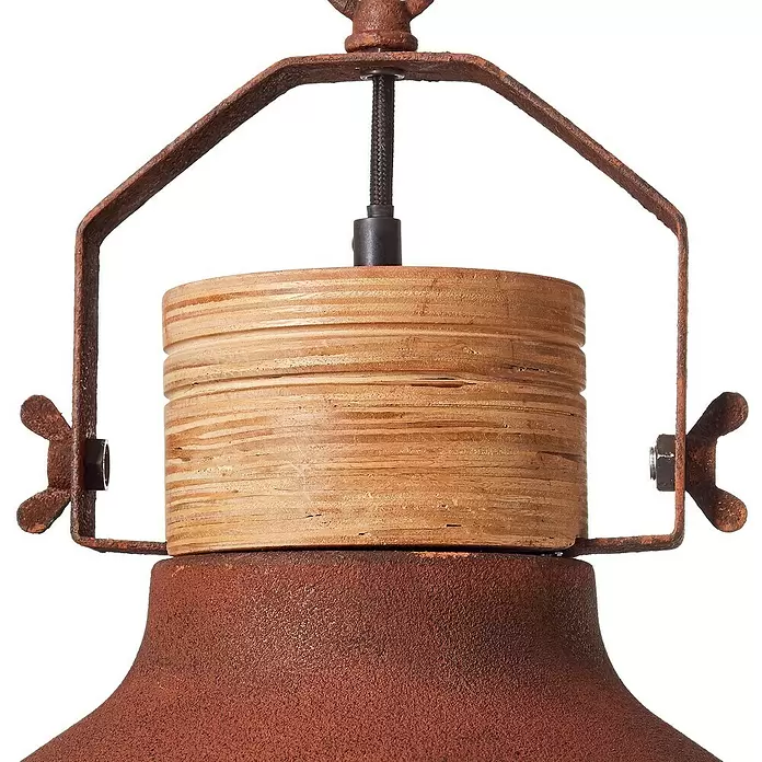 Brilliant Emma Hanglamp - Ø x h: 33 x 133 cm, Roest - Close-up