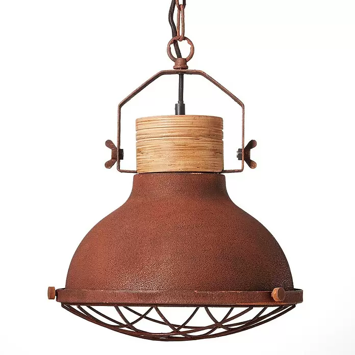 Brilliant Emma Hanglamp - Ø x h: 33 x 133 cm, Roest - Close-up