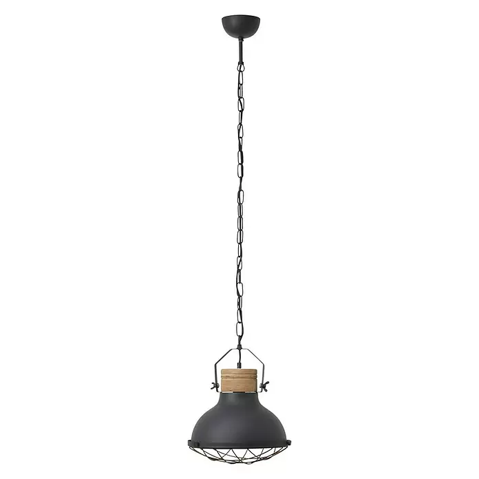 Brilliant Emma Hanglamp - Zwart, Ø x h: 33 x 133 cm - Vooraanzicht