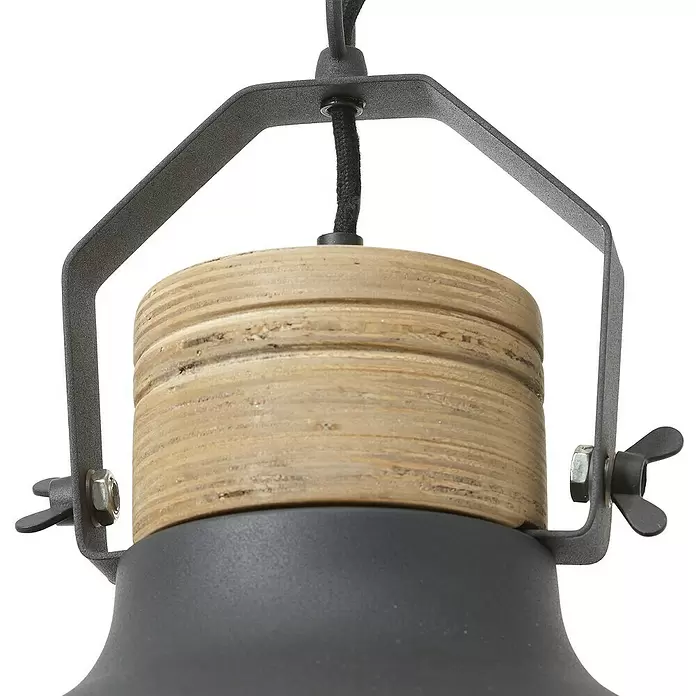 Brilliant Emma Hanglamp - Zwart, Ø x h: 33 x 133 cm - Close-up