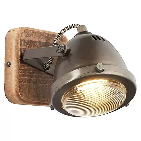 Brilliant Carmen Wandlamp Wood