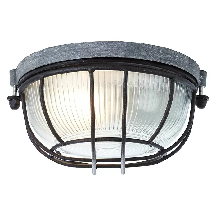 Brilliant Lauren Plafondlamp - Ø x h: 190 mm x 9 cm - Diagonaal zicht