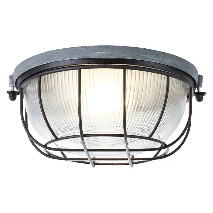 Brilliant Lauren Plafondlamp - Ø x h: 260 mm x 11 cm - Diagonaal zicht