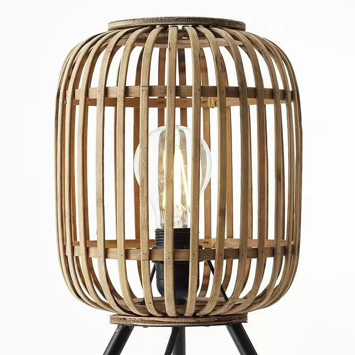 Brilliant Woodrow Tafellamp - 60 W, E27 - Close-up