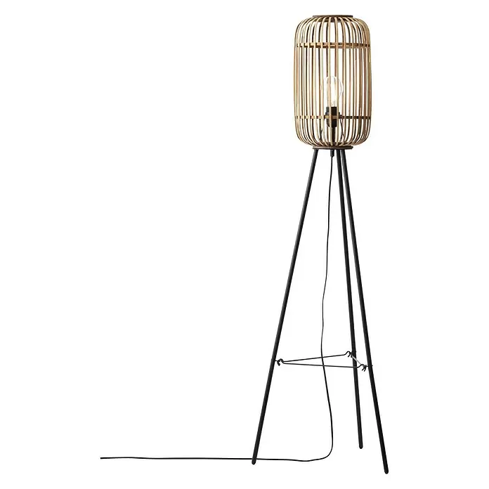 Brilliant Woodrow Staande lamp - Hoogte: 130 cm - Diagonaal zicht