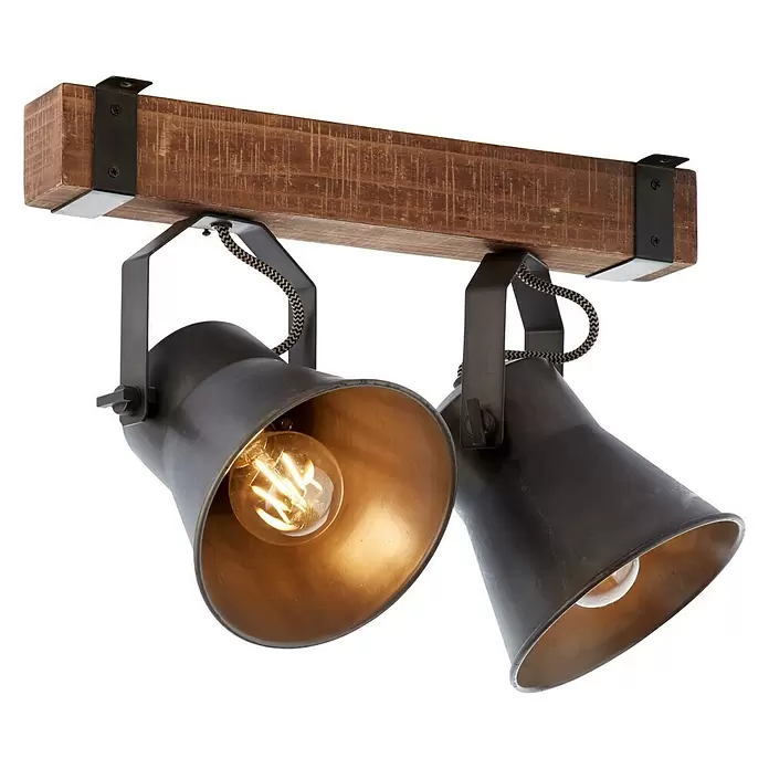 Brilliant Plow Plafondspot - l x b x h: 40 x 17 x 24 cm - Diagonaal zicht