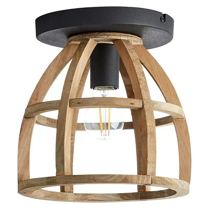 Brilliant Matrix Wood Plafondlamp -  - Vooraanzicht