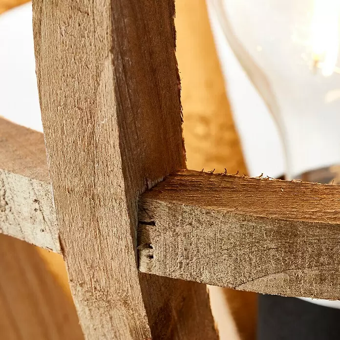 Brilliant Matrix Wood Tafellamp - Hoogte: 22 cm - Close-up